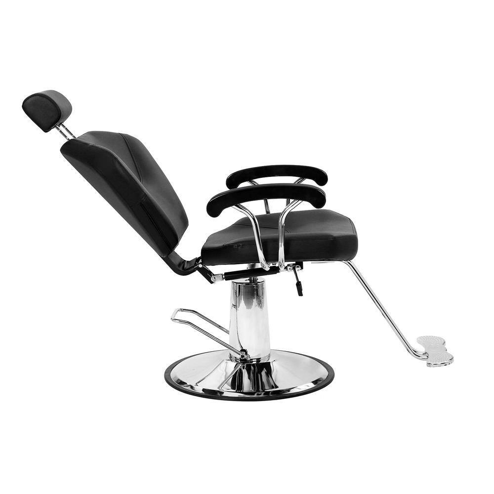 Alt View 5. Winado - Professional Heavy Duty Hydraulic Reclining Barber Chair 360° Salon Styling Chair with Removable Headrest for Beauty Spa - Black.
