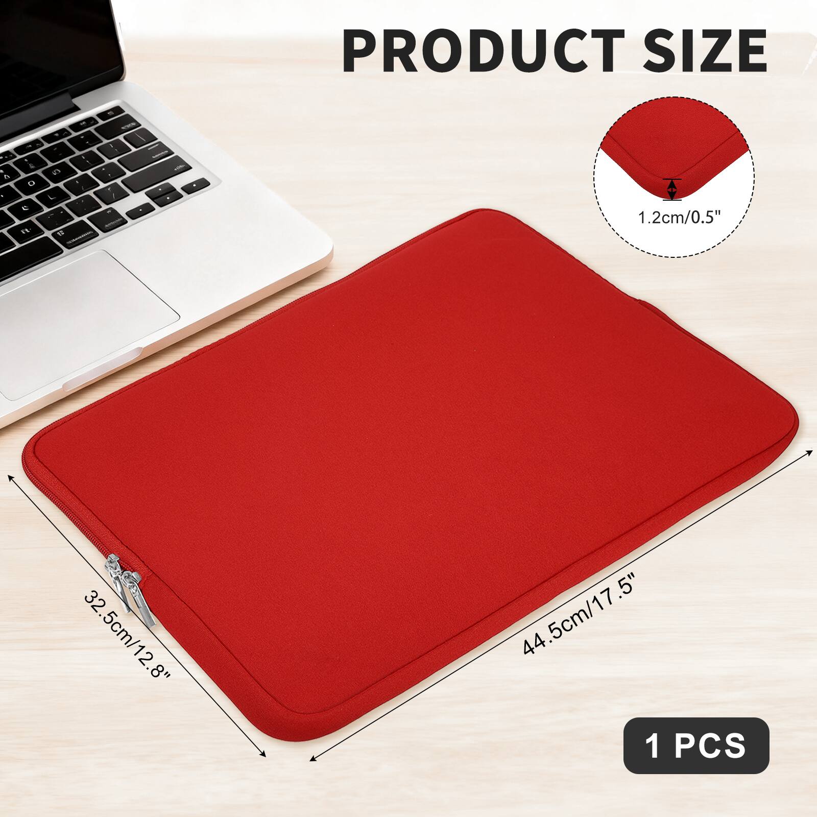 PRODUCT SIZE

- 1.2cm/0.5"
- 32.5cm/12.8"
- 44.5cm/17.5"

1 PCS