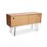 Front. Burrow - Carta Mid Century Modern Credenza - Oak.