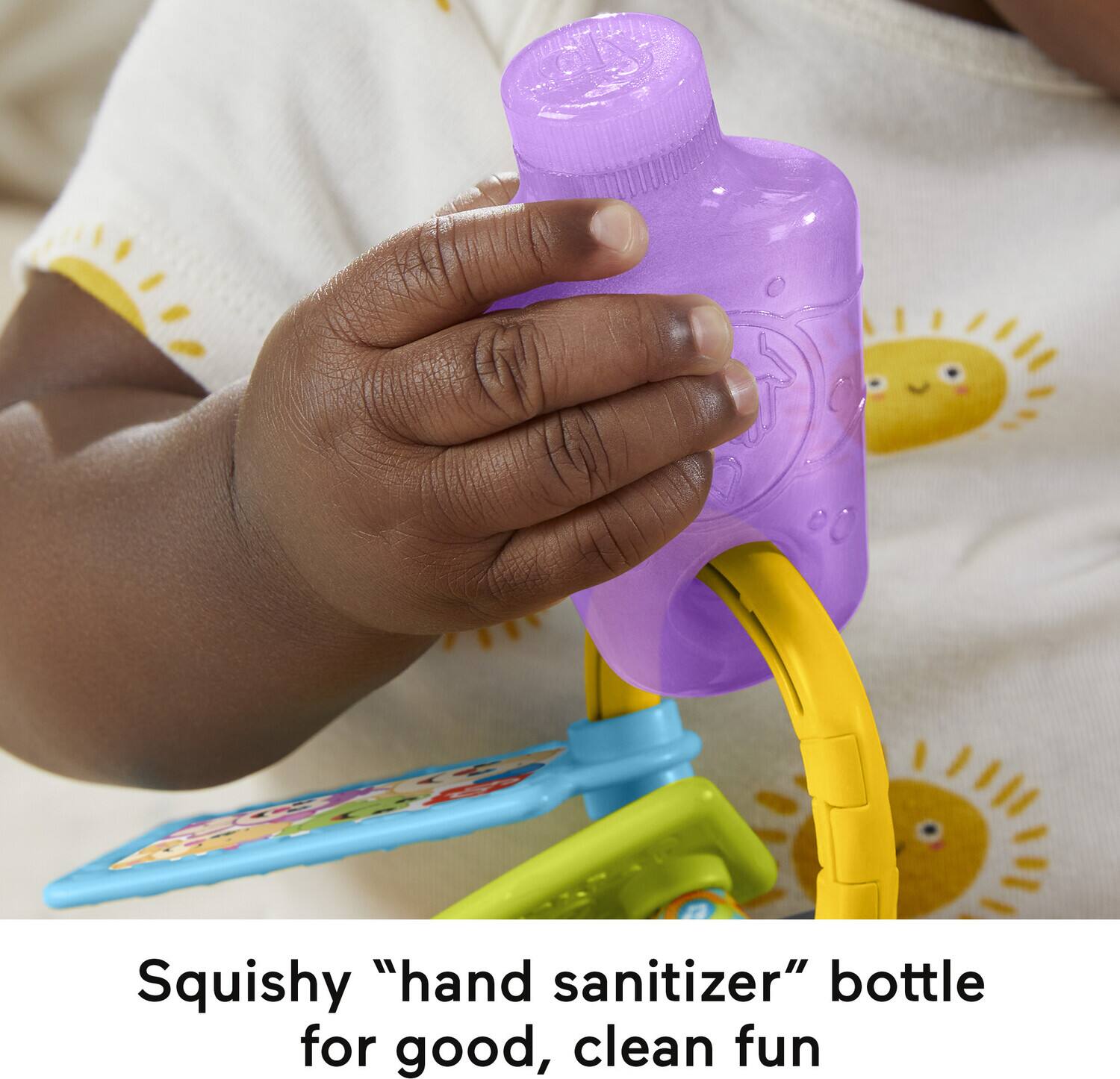 Squishy "hand sanitizer" bottle for good, clean fun