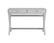 Angle. Linon Home Décor - Penrose Two-Drawer Campaign-Style Writing Desk - Gray.
