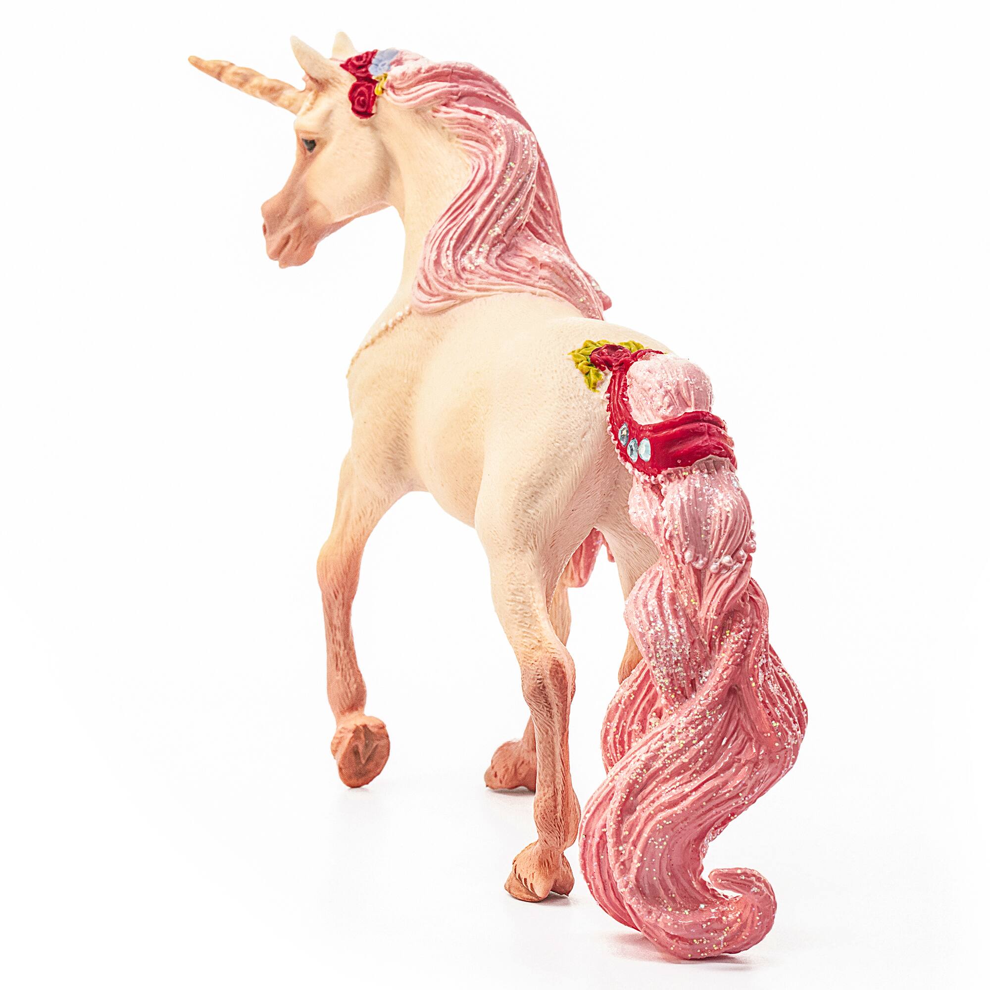 Left. Schleich - Bayala: Decorated Unicorn Mare.