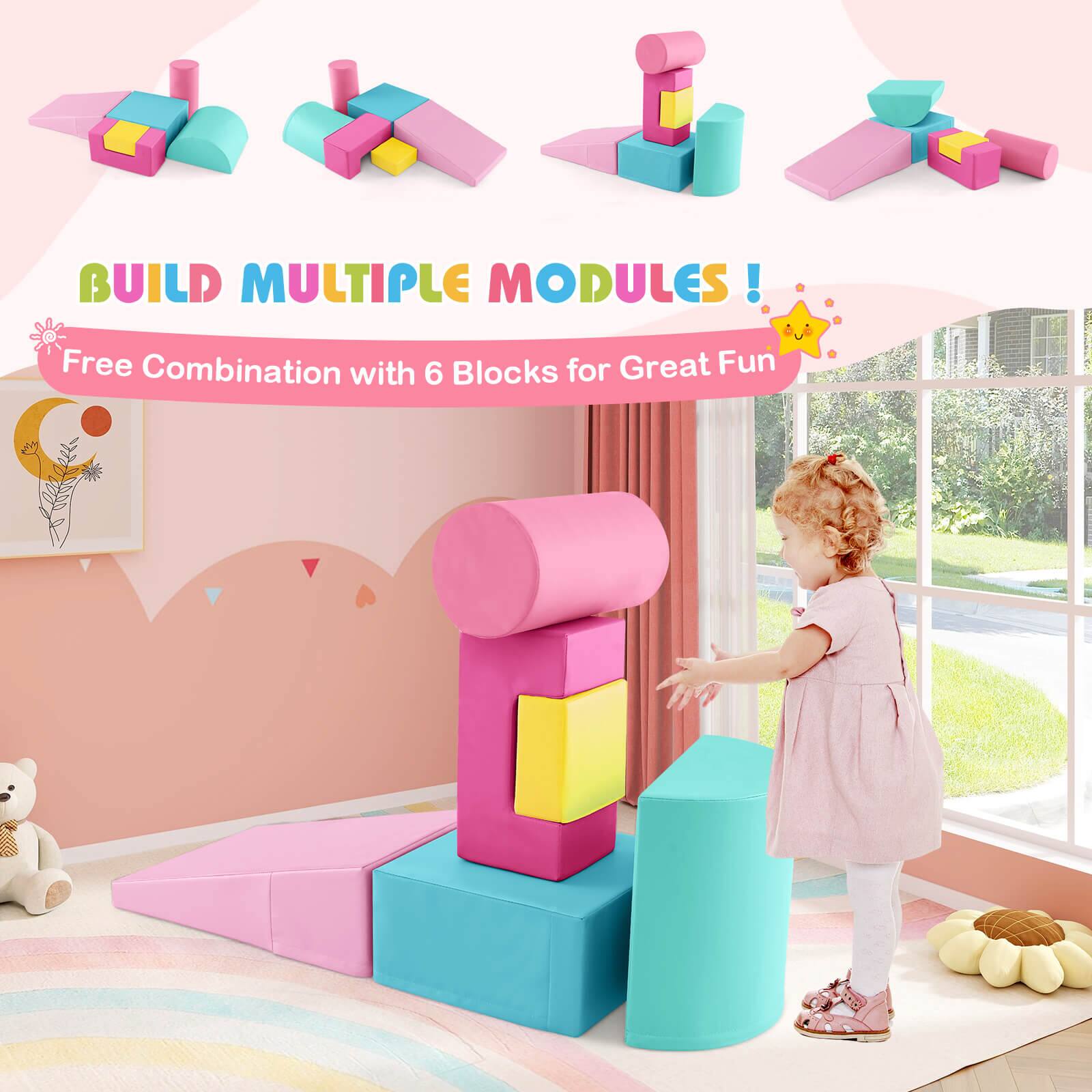 BUILD MULTIPLE MODULES!  
Free Combination with 6 Blocks for Great Fun