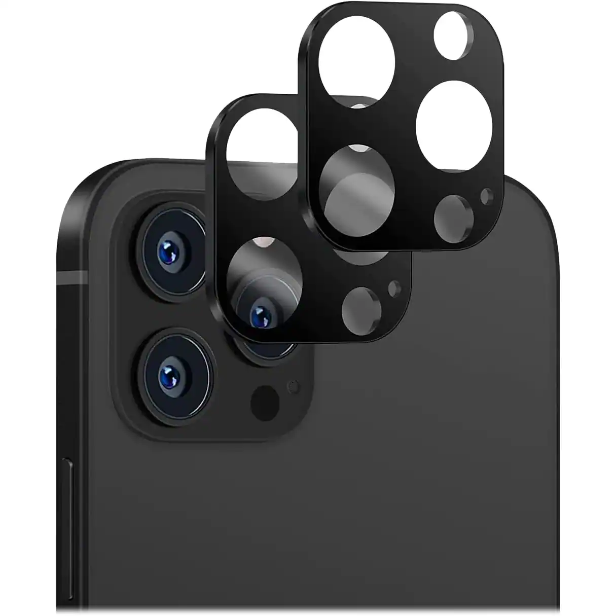 SaharaCase - ZeroDamage Camera Lens Protector for Apple iPhone 14 Pro and iPhone 14 Pro Max (2-Pack) - Black