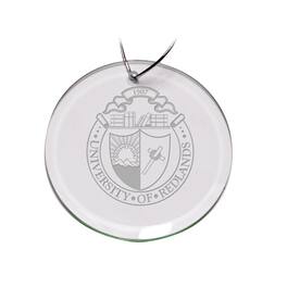 Jardine - University of Redlands Bulldogs 3'' Glass Round Ornament - Multicolor