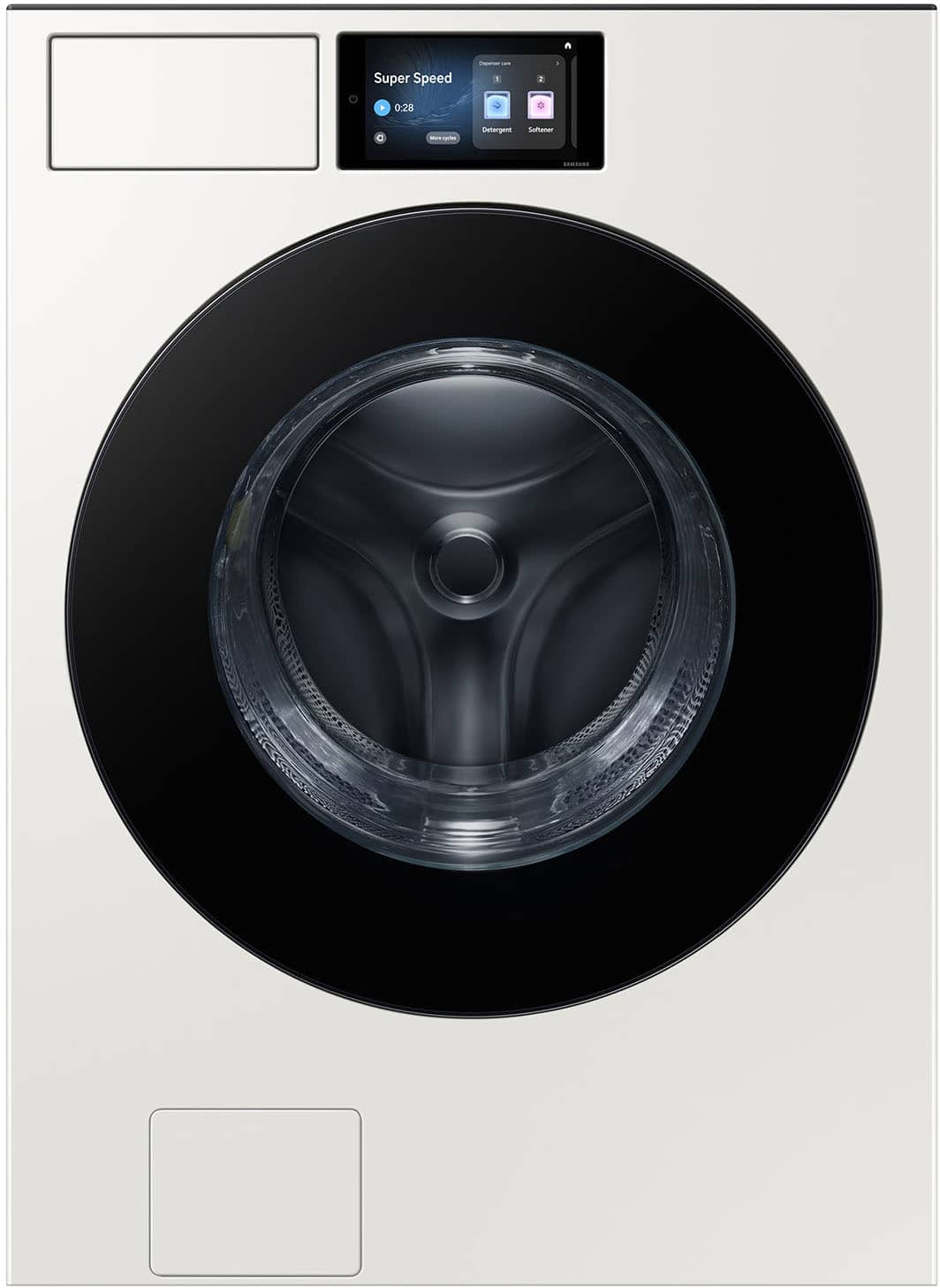 Samsung - 5.3 cu. ft. Bespoke AI Ultra Capacity Front Load Washer with AI Home - Ivory - Front_Zoom
