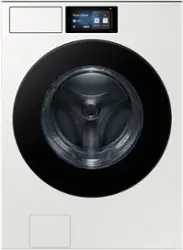 Samsung - 5.3 cu. ft. Bespoke AI Ultra Capacity Front Load Washer with AI Home and AI OptiWash+ - Ivory - Front_Zoom