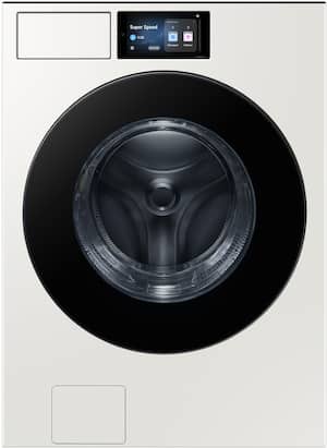 Samsung - 5.3 cu. ft. Bespoke AI Ultra Capacity Front Load Washer with AI Home - Ivory