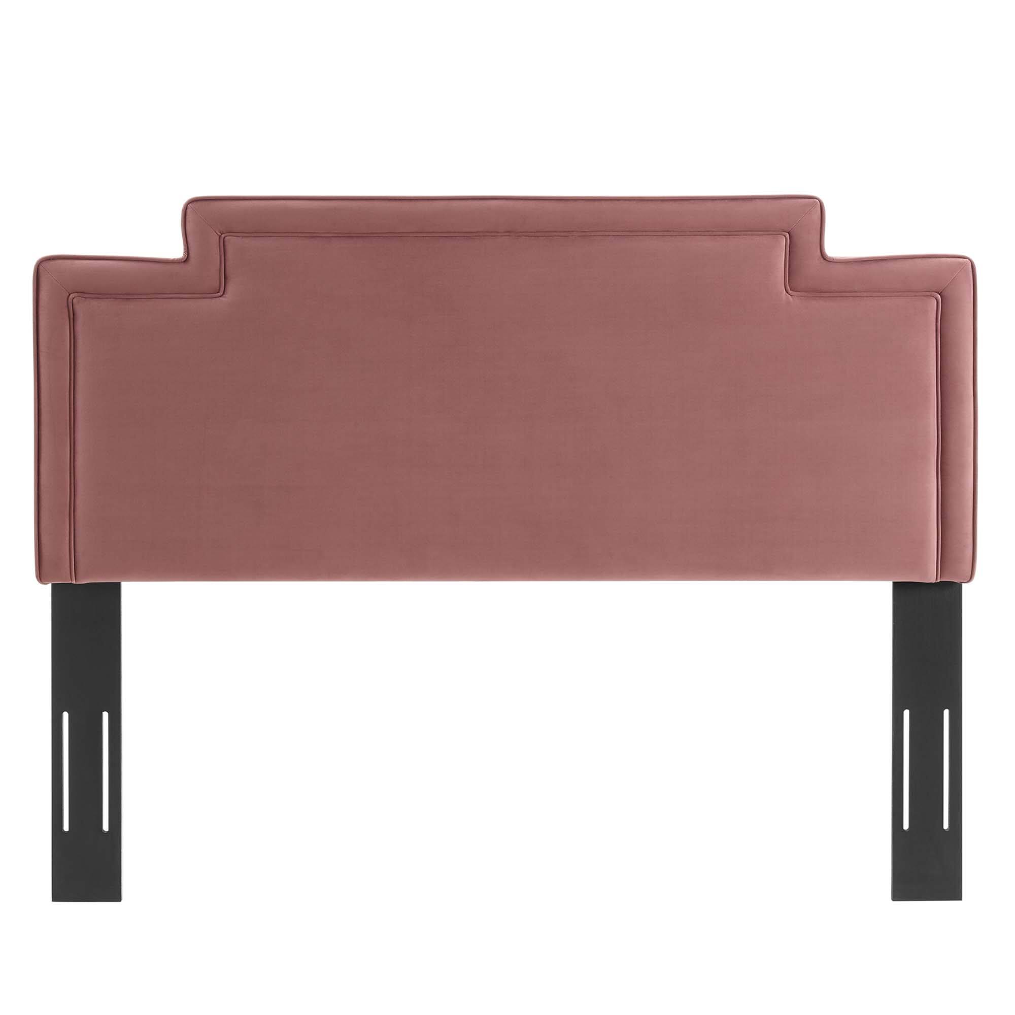 Back. Modway - Transfix Performance Velvet King/California King Headboard by Modway - Dusty Rose.