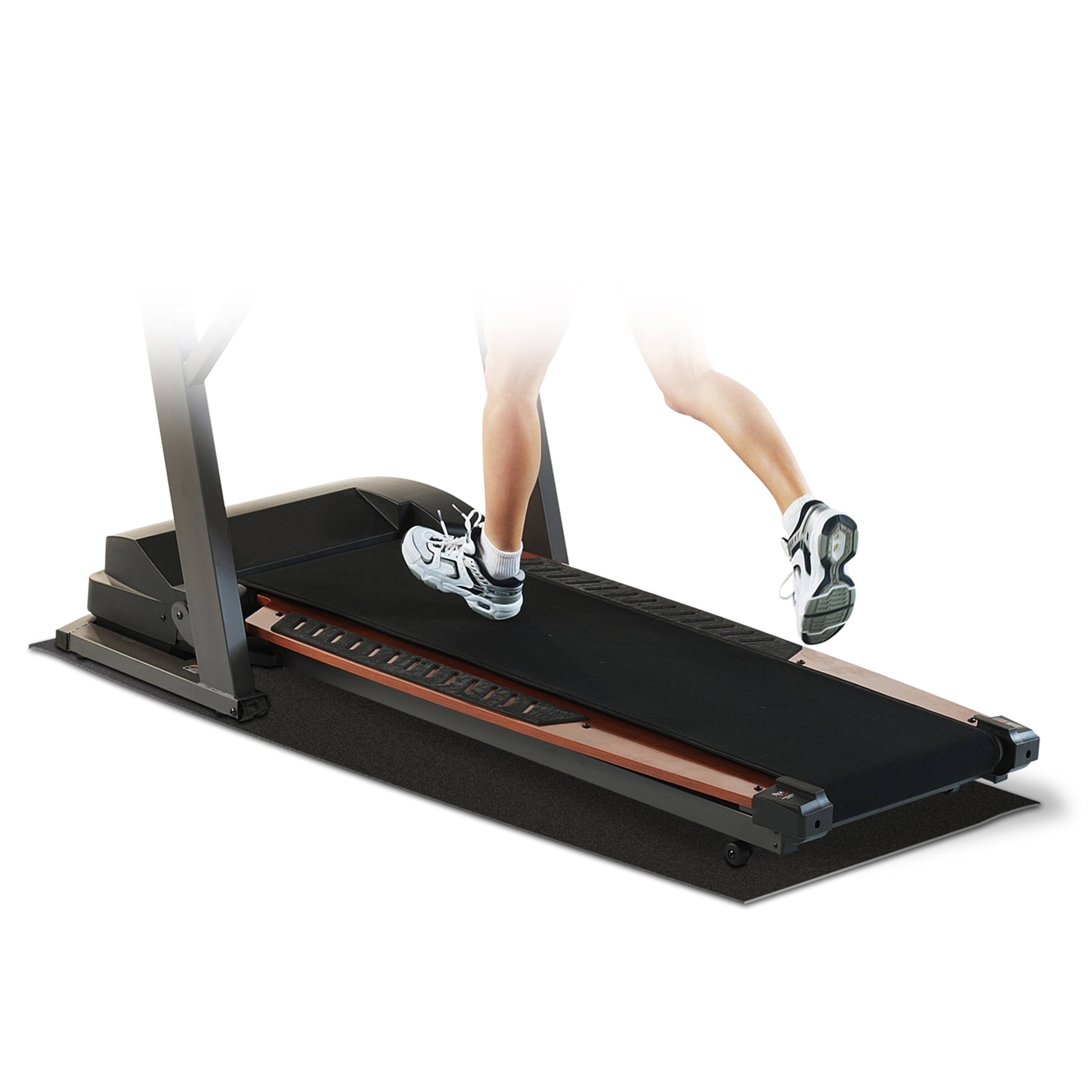 Left. NordicTrack - Treadmill Mat - Black.