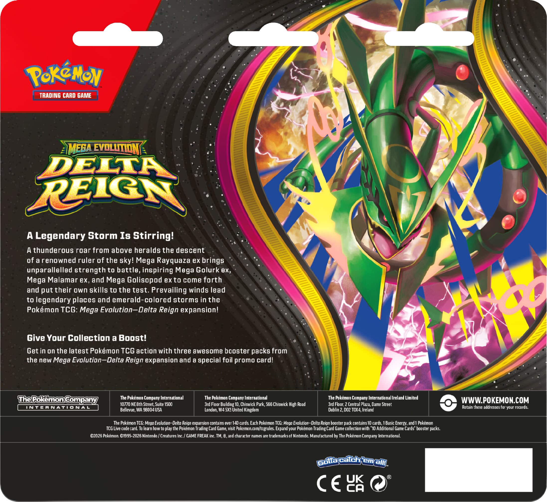 Pokémon Trading Card Game: Mega Evolution Delta Reign 3Pk Booster