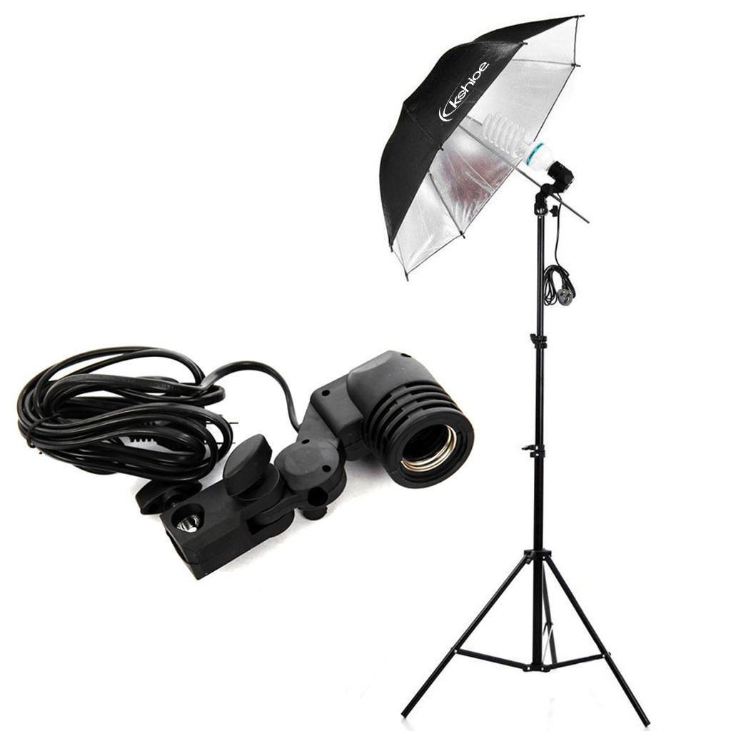 Alt View 2. Winado - Photo Studio Photography Kit 4x Light Bulb Lighting 3 Color Backdrop Stand Set.