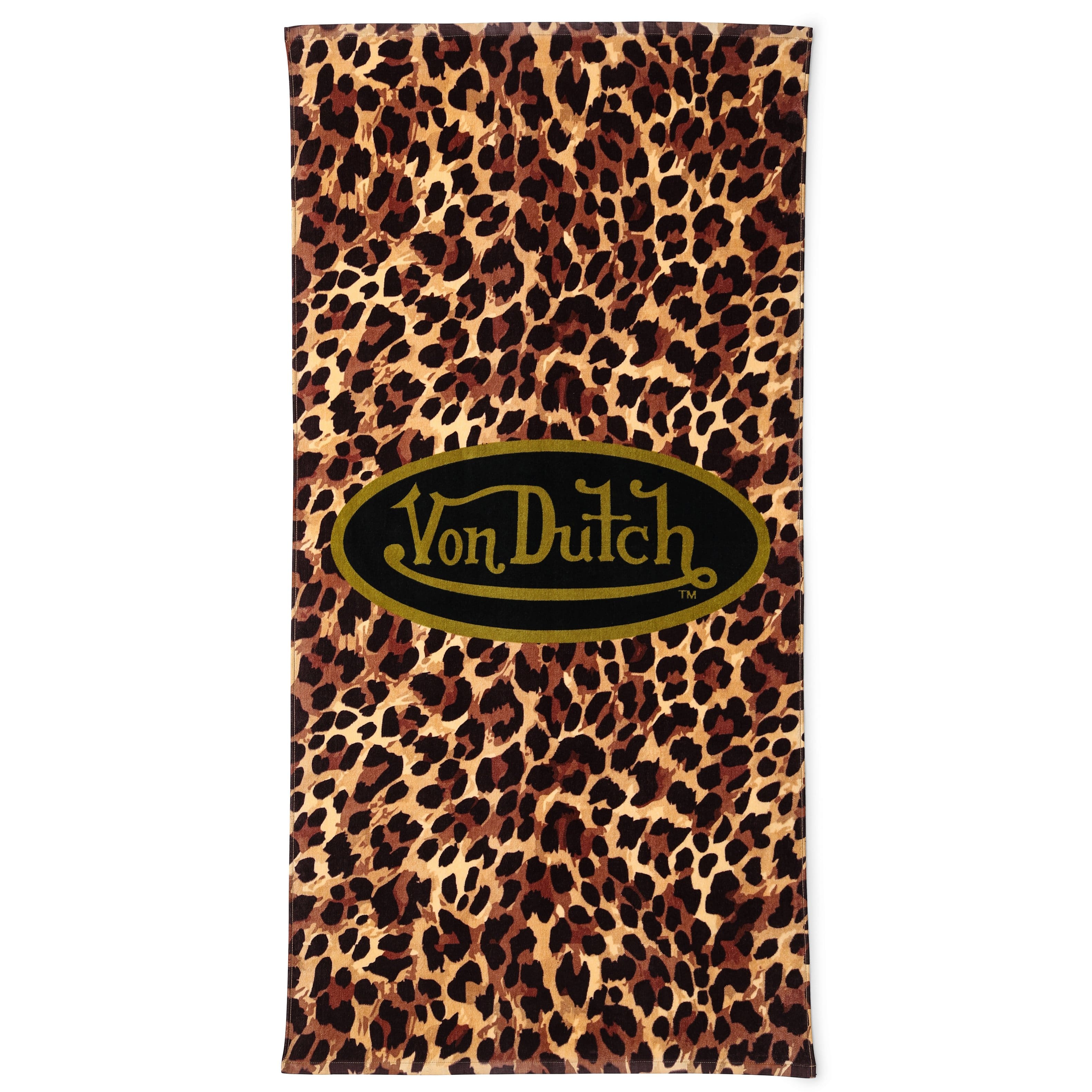 "Von Dutch - Iconic Y2K 100% Cotton 30""x60"" Beach Towel - Leopard" price history on PriceWatchPro