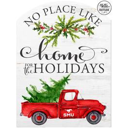 Jardine - SMU Mustangs 16'' x 22'' Holiday Marquee Sign - White