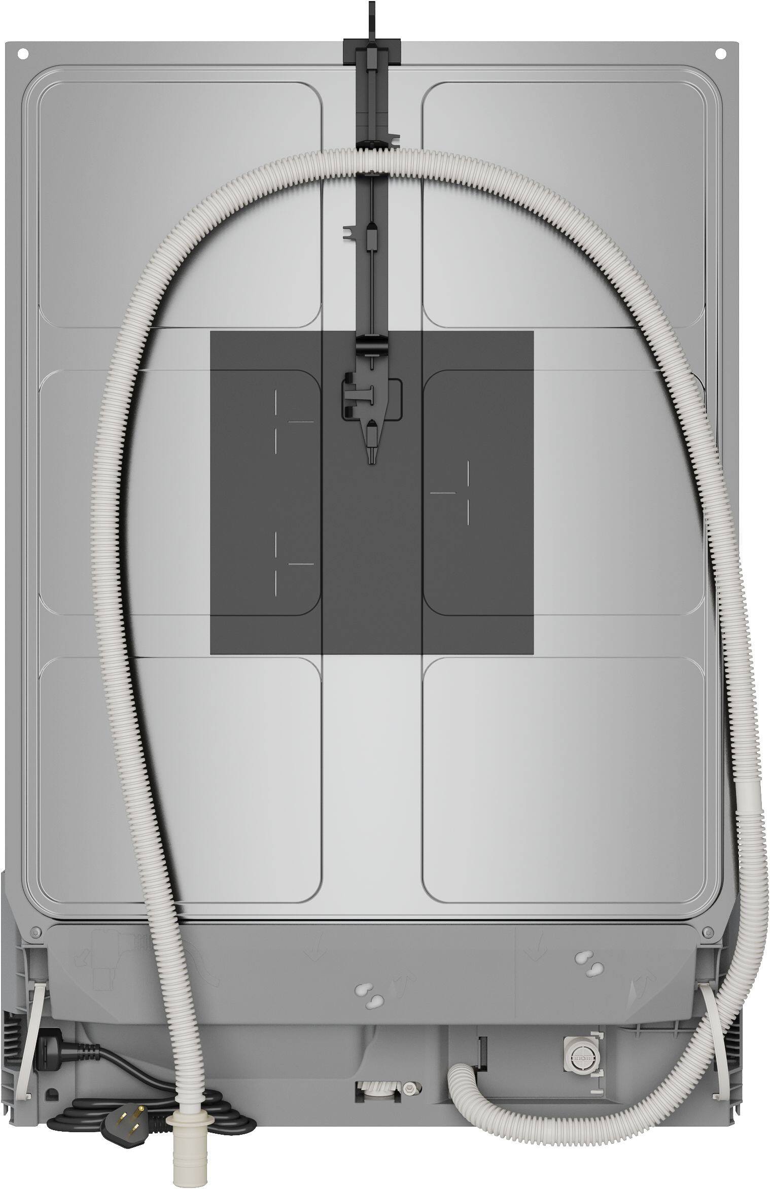 Back. Bosch - 300 Series 24" Front Control Smart Built-In Stainless Steel Tub Dishwasher with 3rd Rack and PrecisionWash, 48 dBA - Stainless Steel.