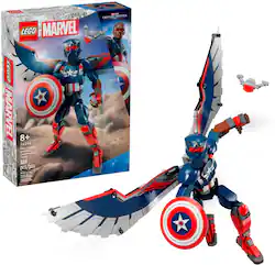 LEGO - Marvel New Captain America Construction Figure Super Hero Toy with Minifigures 76296 - Front_Zoom