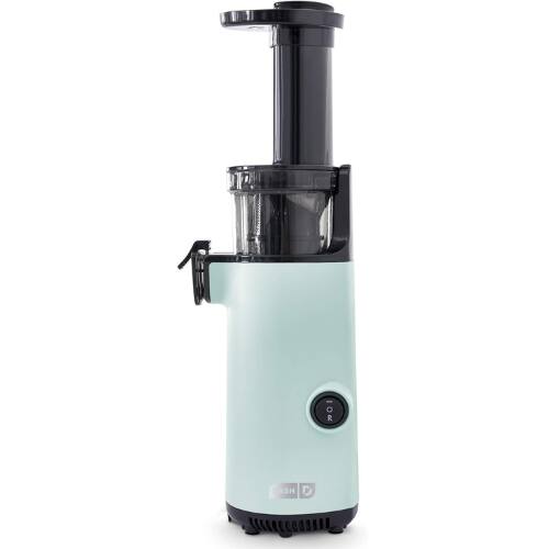 Front. DASH - DASH Deluxe Compact Masticating Slow Juicer, Cold Press, Easy Clean, Frozen Attachment, Aqua - Aqua.