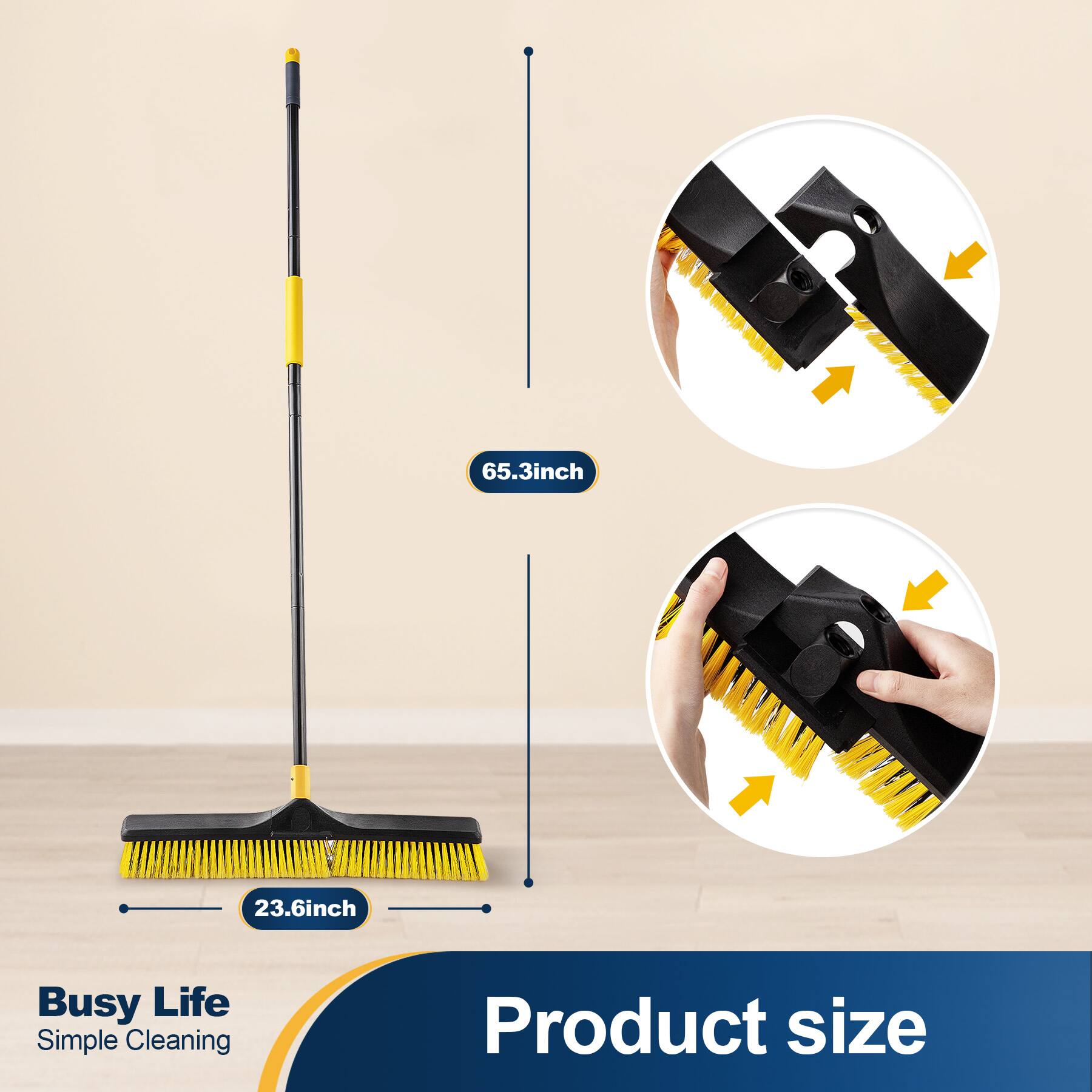 65.3 inch  
23.6 inch  
Busy Life Simple Cleaning  
Product size