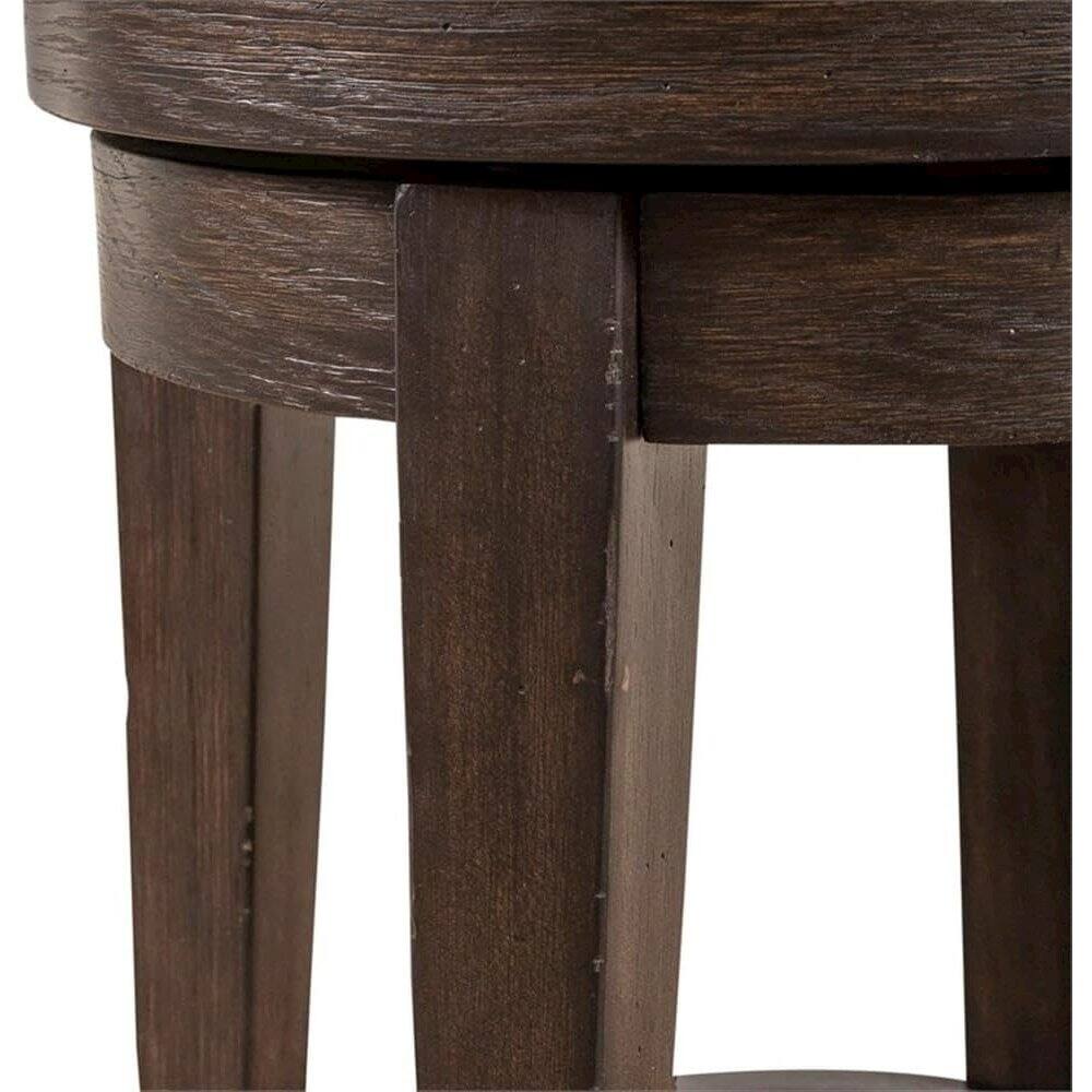 Alt View 2. Liberty Furniture Industries - Mill Creek Console Swivel Stool - Brown.