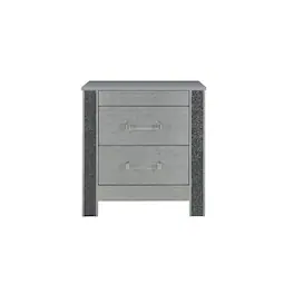 Global Furniture USA - Logan Nightstand - Silver