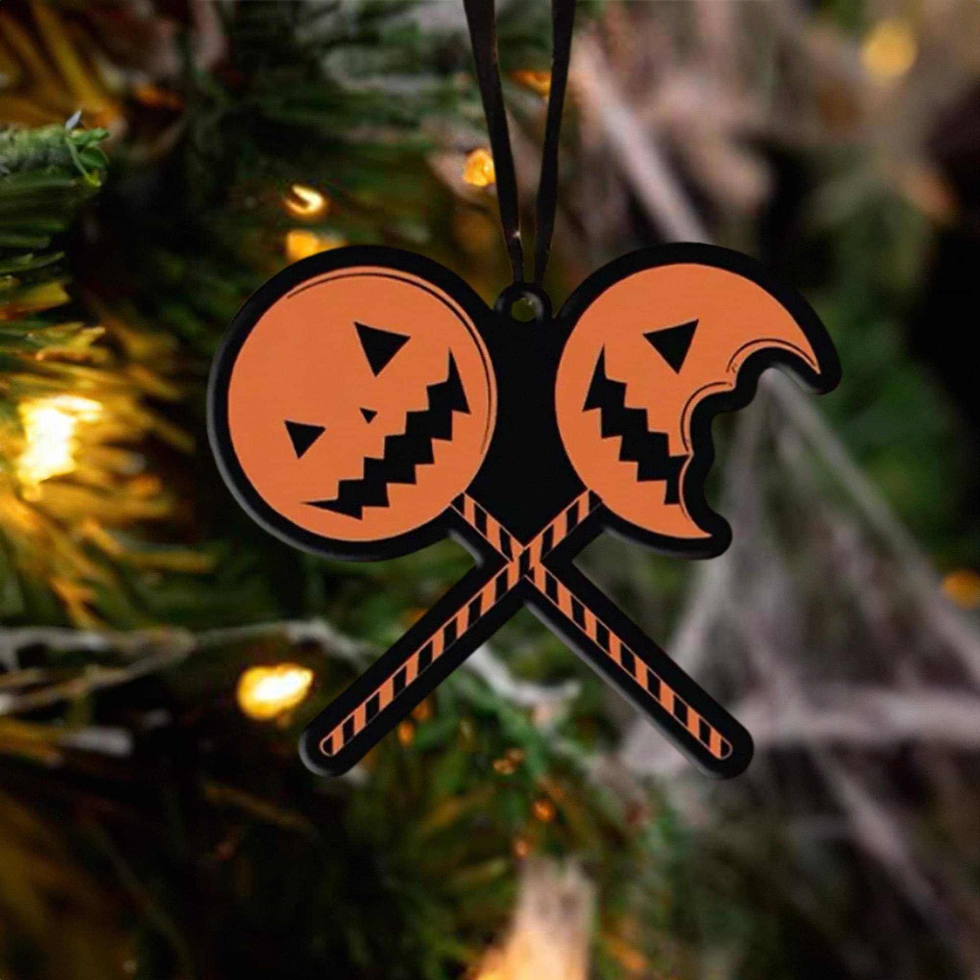 Alt View 10. Trick or Treat Studios - Trick r Treat Holiday Horrors Metal Ornament | Sam Lollipop - Orange.