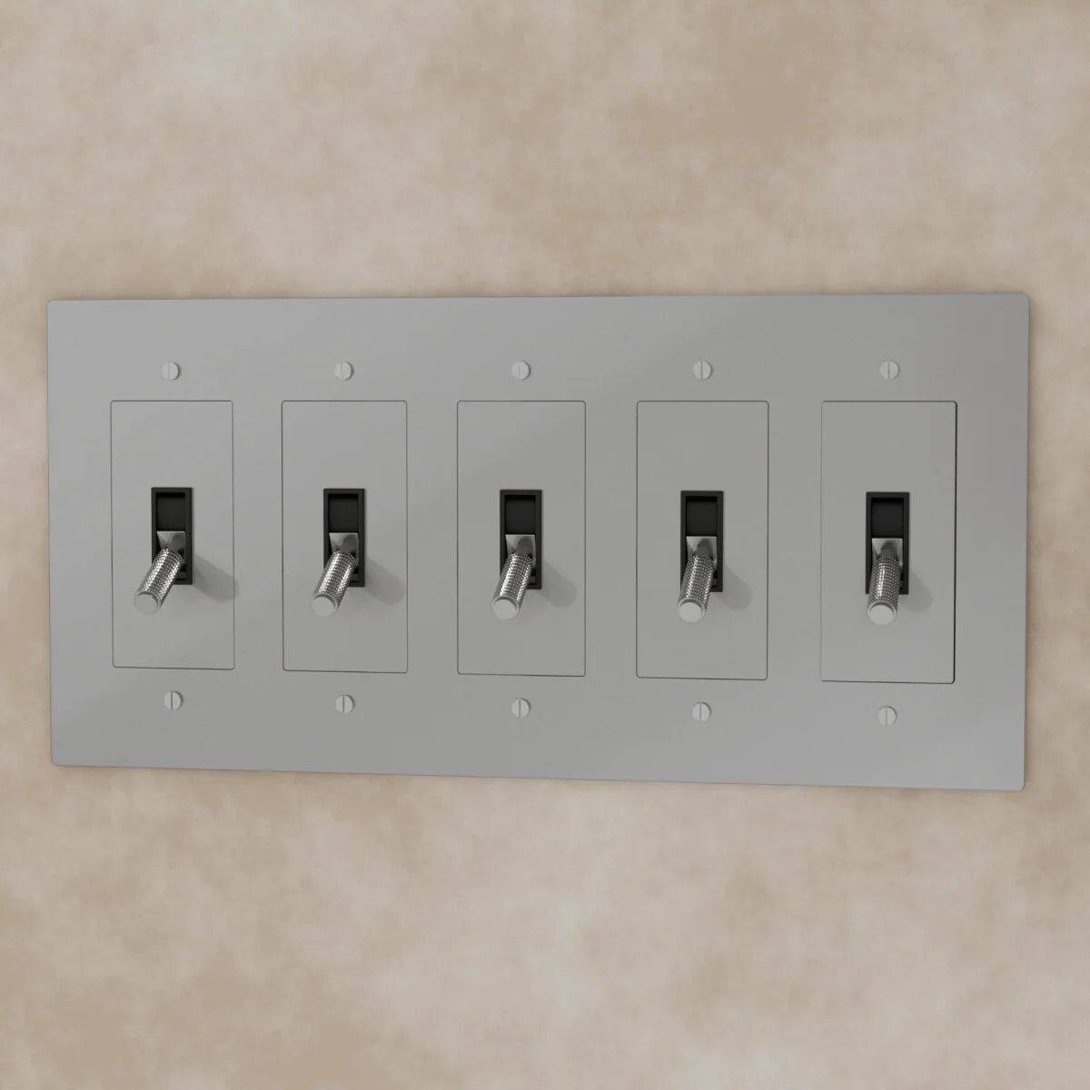 Siljoy - Toggle Switch (5 Gang) - Stainless Steel