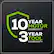 10 YEAR MOTOR WARRANTY 3 YEAR TOOL WARRANTY