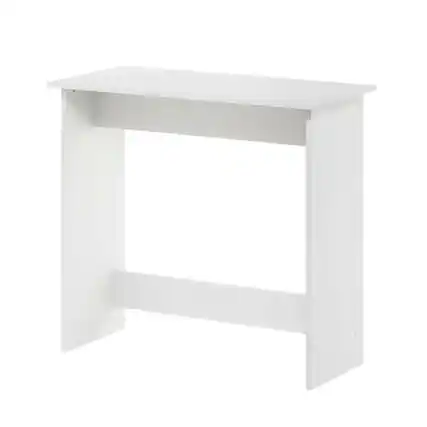 Front. BisonOffice - White Study Table With Sleek Design For Home Office Spaces - White.
