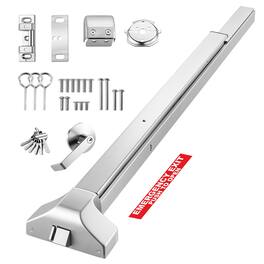 VEVOR - Push Bar Panic Exit Device, 41" Stainless Steel Commercial Panic Bar for Exit Doors, Emergency Exit Door Hardware - Silver