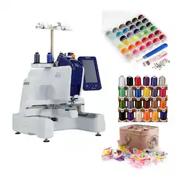 Brother - PRS100 Single Needle Embroidery Machine Bundle