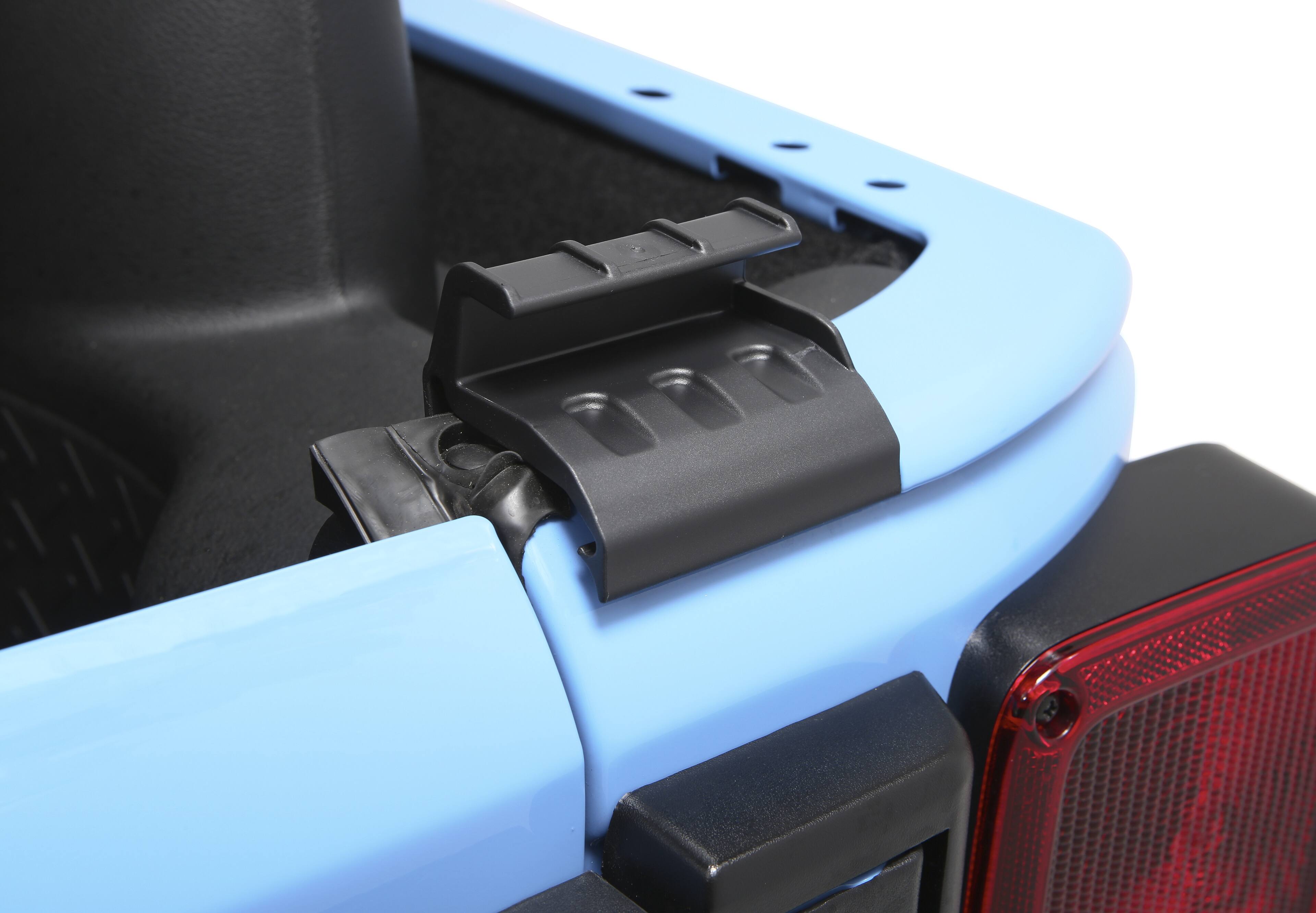 Alt View 8. Bestop - Trektop - Jeep '07-18 Wrangler JK 2-Door (Premium Blk Twill) - Black.