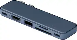 Satechi - USB-C Snap Hub for Macbook Neo - Indigo
