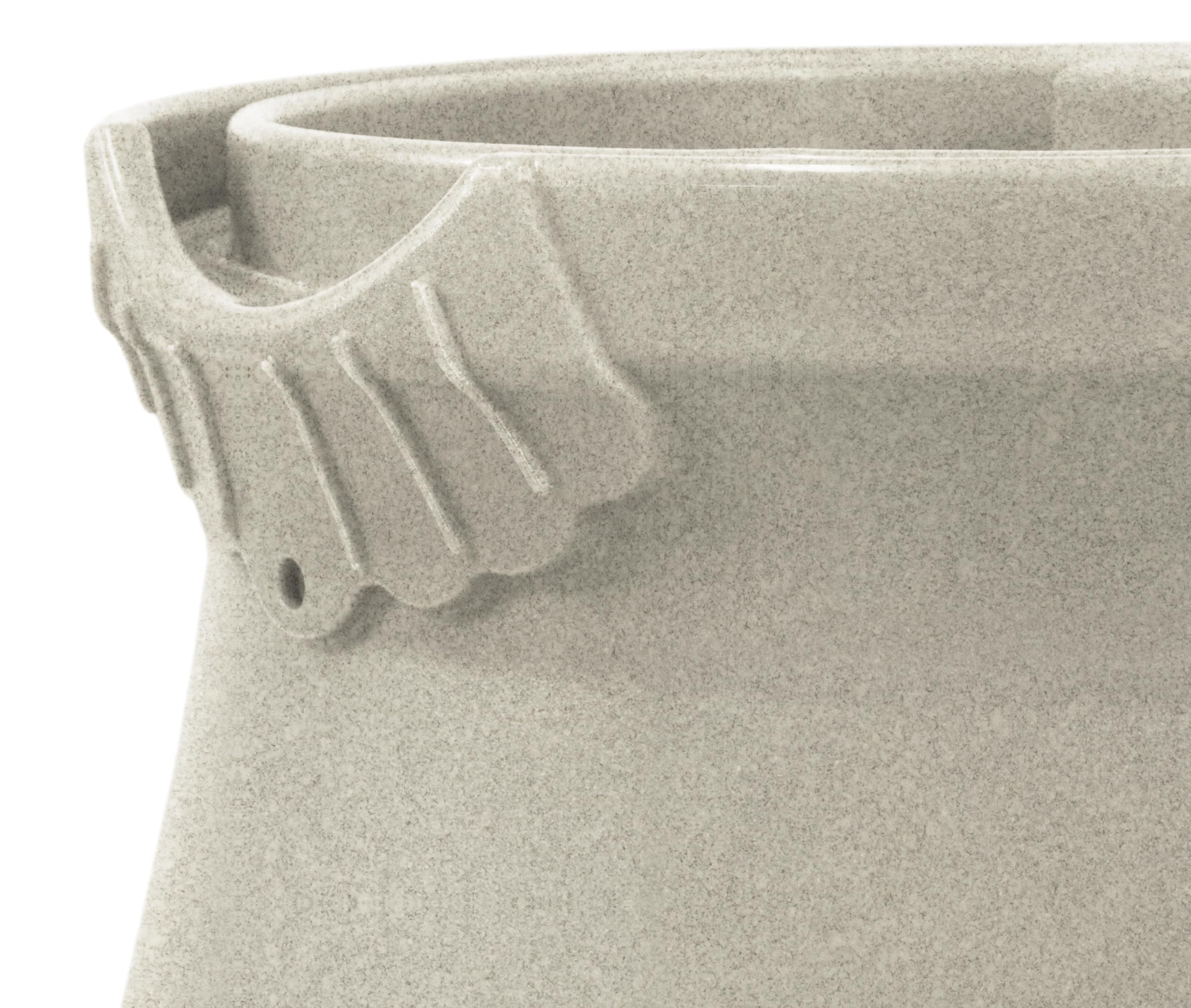 Alt View 5. Good Ideas - Good Ideas RWURN50-SAN 50 Gallon Rain Water Saver Wizard Barrel Urn, Sandstone - Sandstone.
