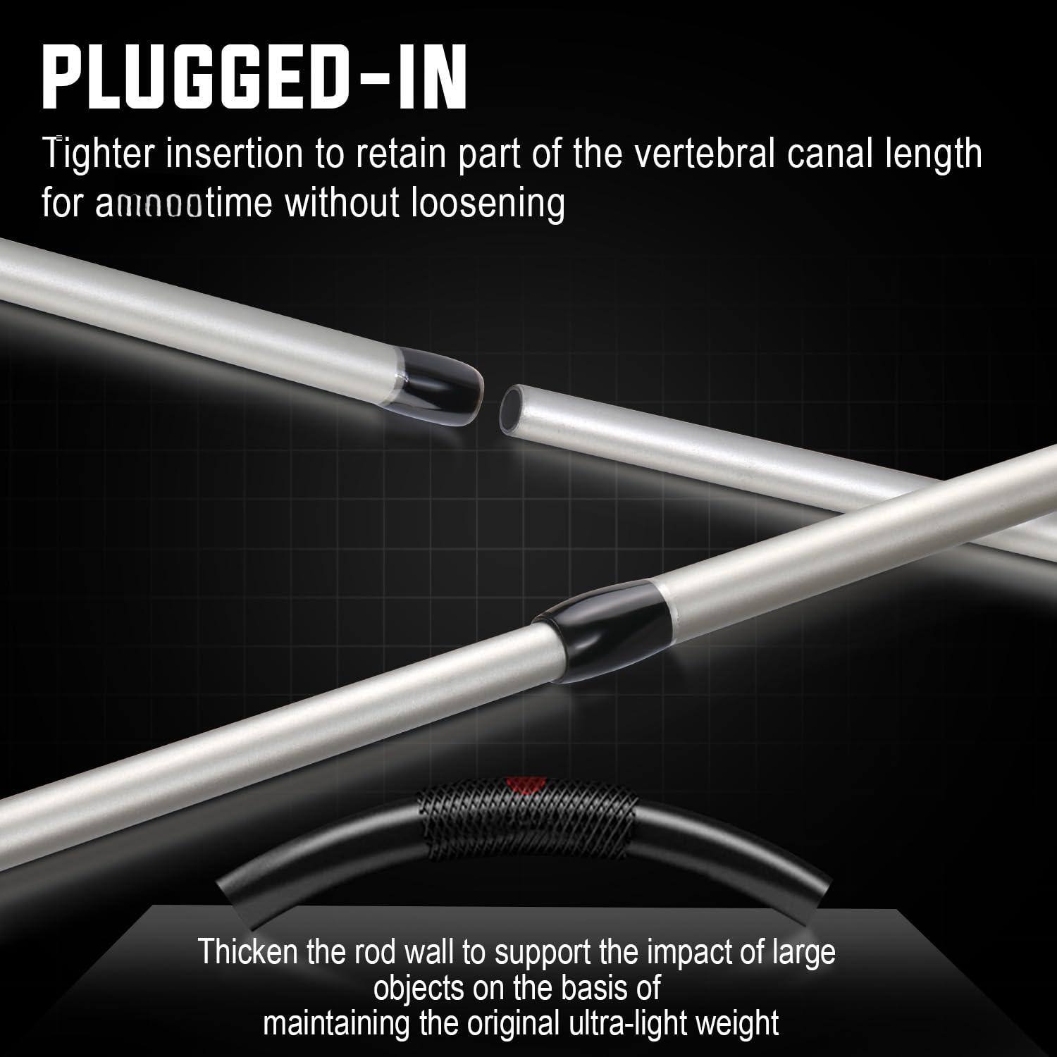 PLUGGED-IN

Tighter insertion to retain part of the vertebral canal length for annootime without loosening

Thicken the rod wall to support the impact of large objects on the basis of maintaining the original ultra-light weight