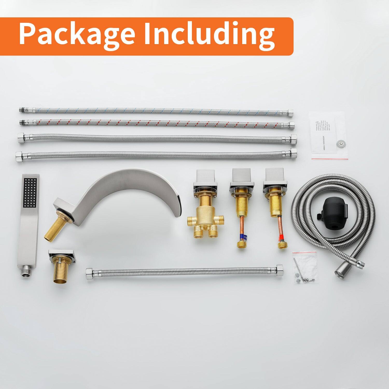 Package Including

- Faucet
- Faucet spout
- Faucet handle
- Faucet cartridge
- Faucet aerator
- Faucet hose
- Faucet hose connector
- Faucet hose stopper
- Faucet hose stopper cap
- Faucet hose stopper screw
- Faucet hose stopper washer
- Faucet hose stopper nut
- Faucet hose stopper lock nut
- Faucet hose stopper lock washer
- Faucet hose stopper lock nut
- Faucet hose stopper lock washer
- Faucet hose stopper lock nut
- Faucet hose stopper lock washer
- Faucet hose stopper lock nut
- Faucet hose stopper lock washer
- Faucet hose stopper lock nut
- Faucet hose stopper lock washer
- Faucet hose stopper lock nut
- Faucet hose stopper lock washer
- Faucet hose stopper lock nut
- Faucet hose stopper lock washer
- Faucet hose stopper lock nut
- Faucet hose stopper lock washer
- Faucet hose stopper lock nut
- Faucet hose stopper lock washer
- Faucet hose stopper lock nut
- Faucet hose stopper