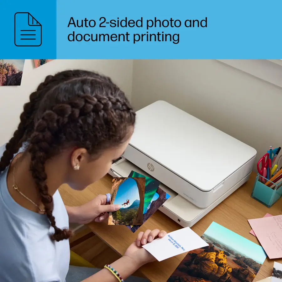 Auto 2-sided photo and document printing hp.