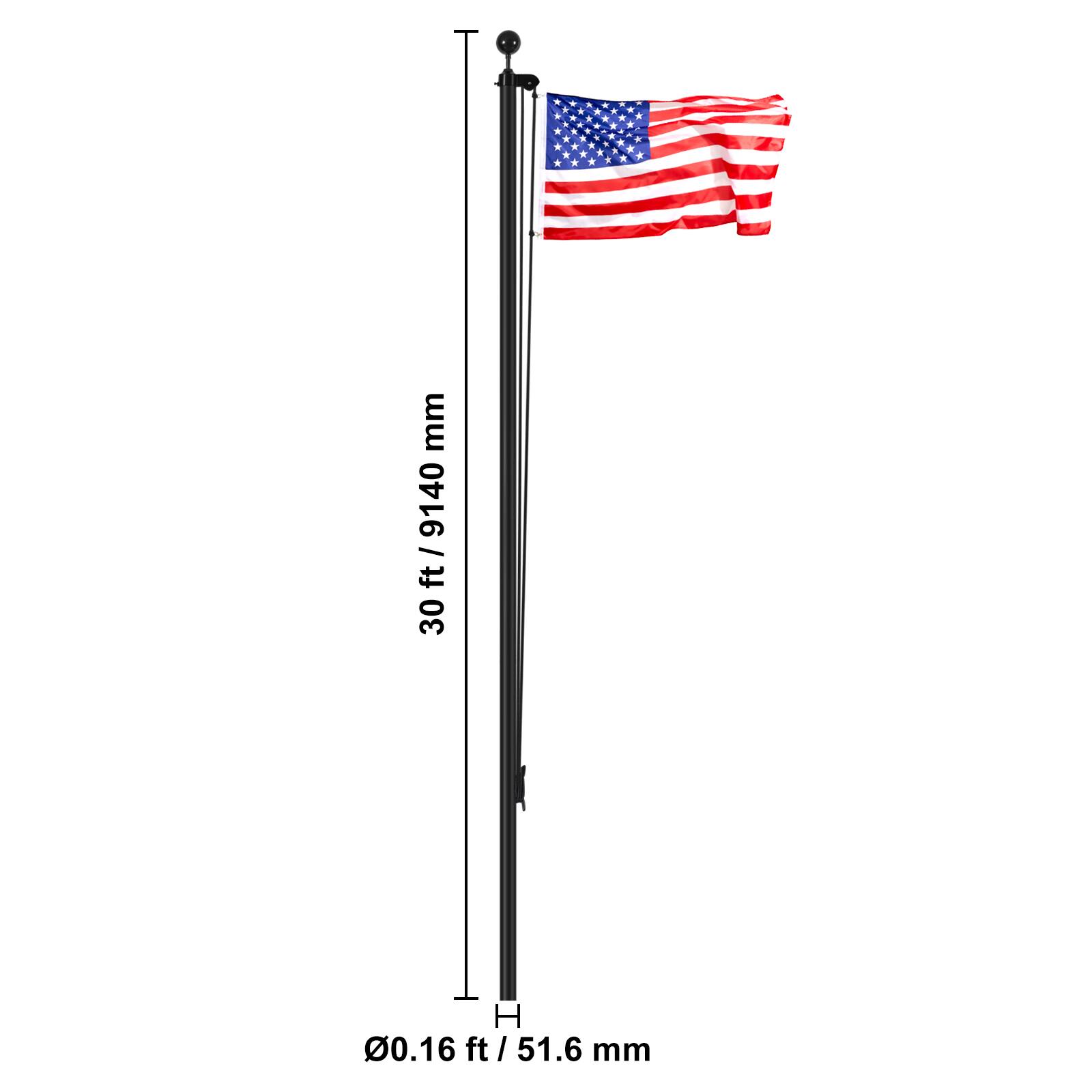 30 ft / 9140 mm  
H 0.16 ft / 51.6 mm
