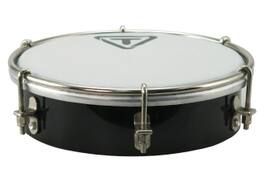 Tycoon Percussion - 6" Wooden Tamborim, Hardwood Shell, Synthetic Head, Brushed Nickel Hardware, Black Finish