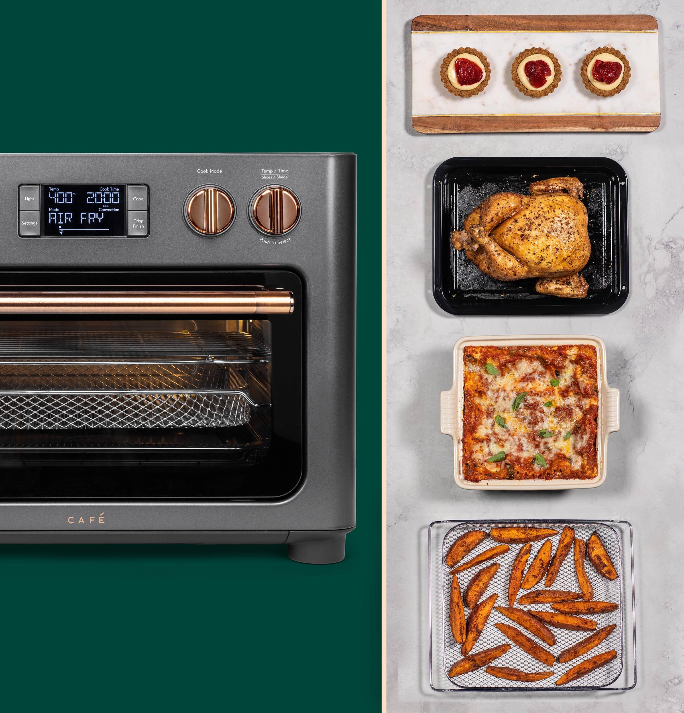 Alt View 12. Café - Couture Smart Toaster Oven with Air Fry - Matte Black.