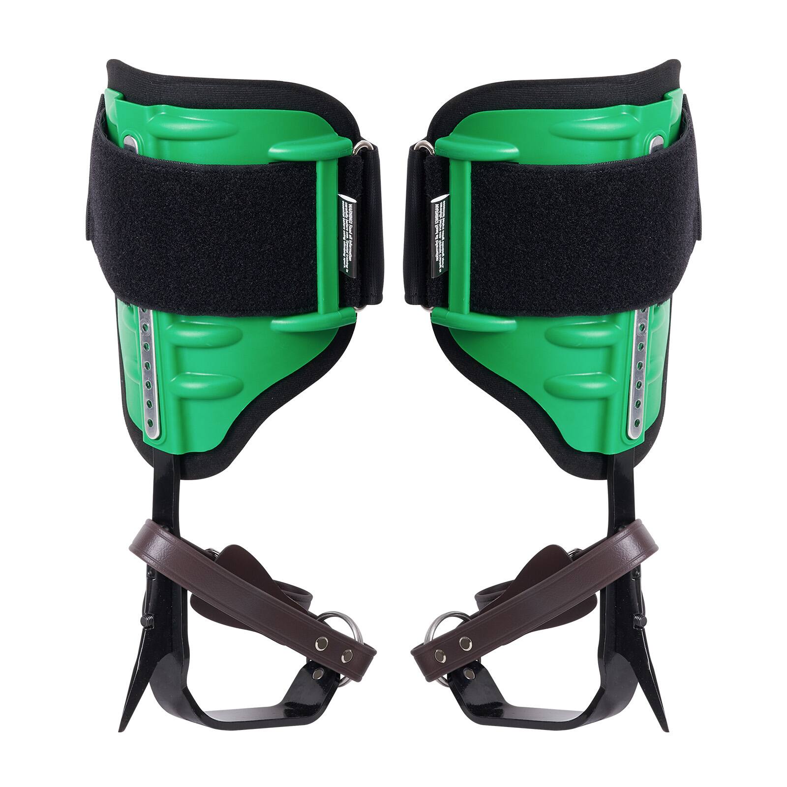 Alt View 5. VEVOR - Tree Climbing Spikes, 1 Pair Alloy Steel Climbing Spurs, 350lbs Load Capacity Tree Climbing Gear with Straps - Green.