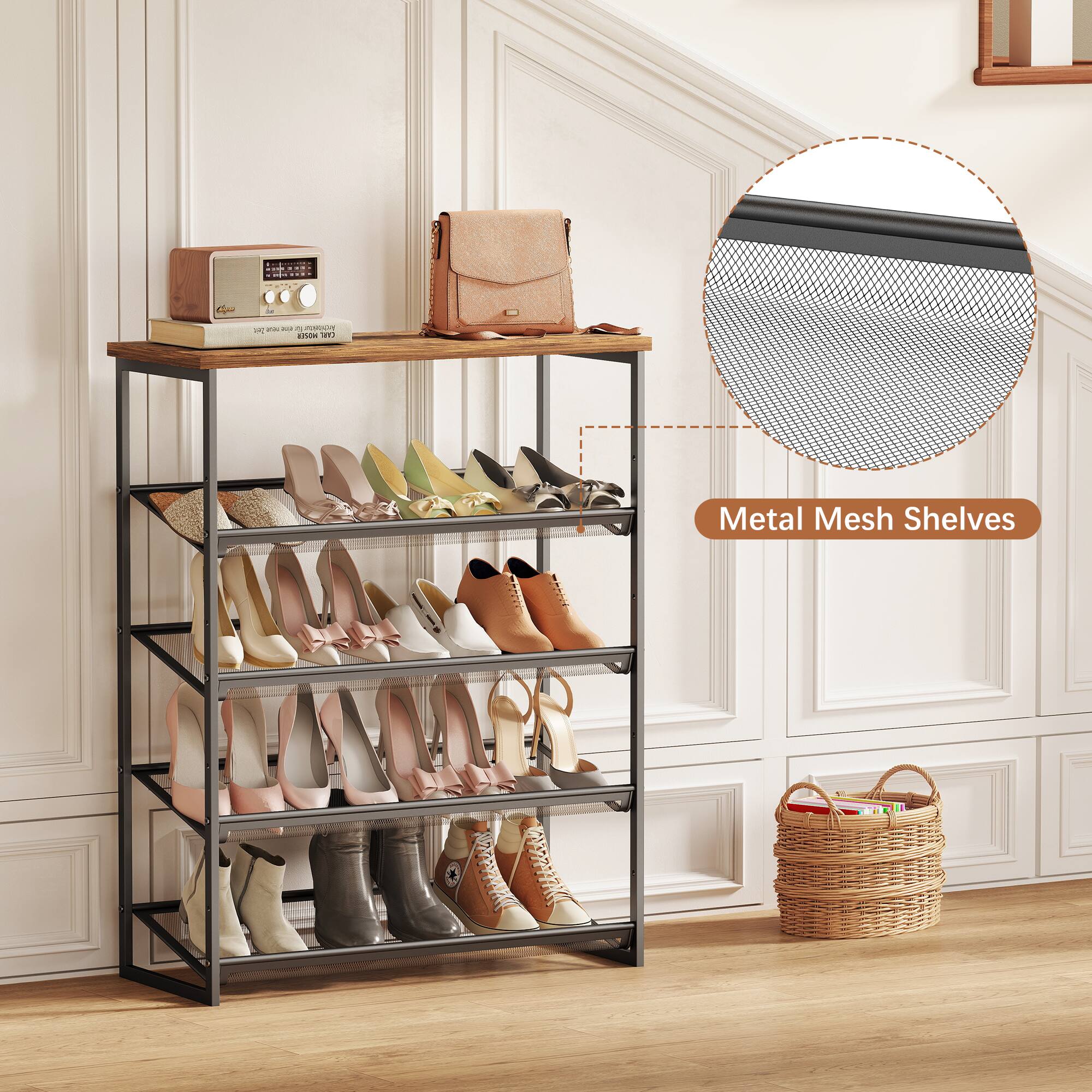 Metal Mesh Shelves