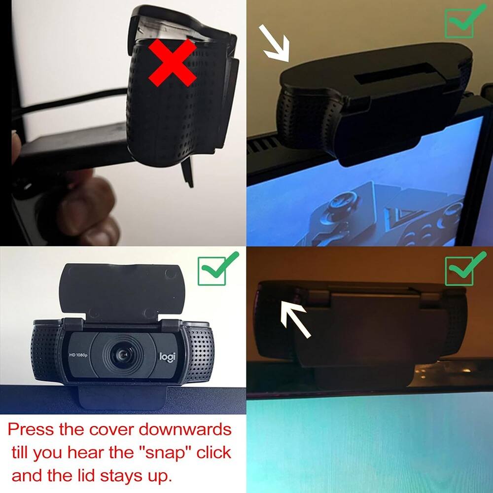 Press the cover downwards till you hear the "snap" click and the lid stays up.