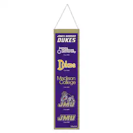 WinCraft - James Madison Dukes 8" x 32" Wool Evolution Banner - Multicolor
