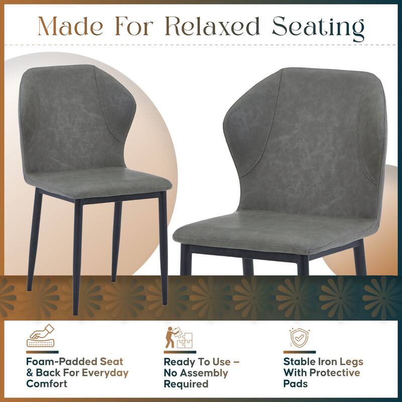 Made For Relaxed Seating

Foam-Padded Seat & Back For Everyday Comfort

Ready To Use - No Assembly Required

Stable Iron Legs With Protective Pads