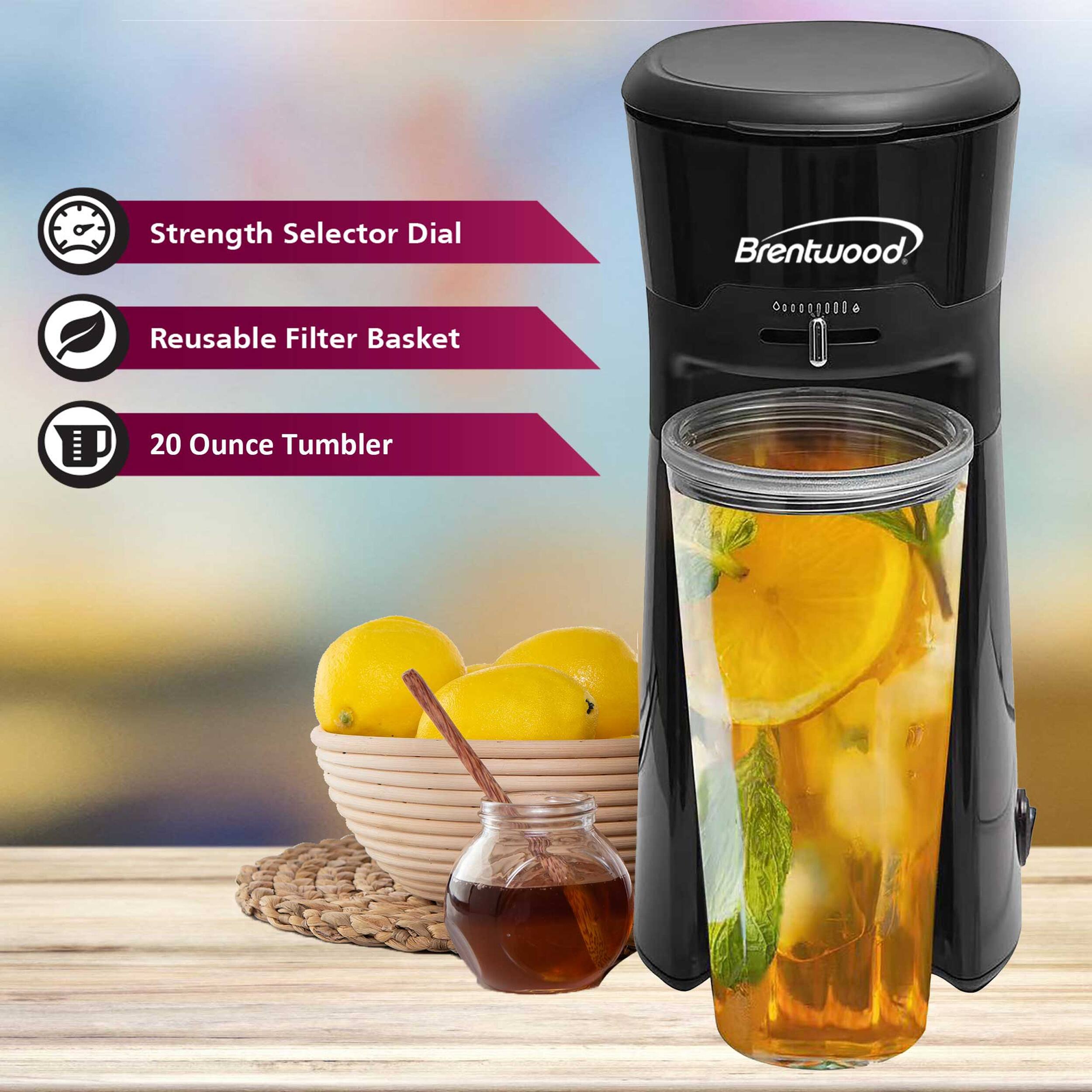 Strength Selector Dial  
Reusable Filter Basket  
20 Ounce Tumbler