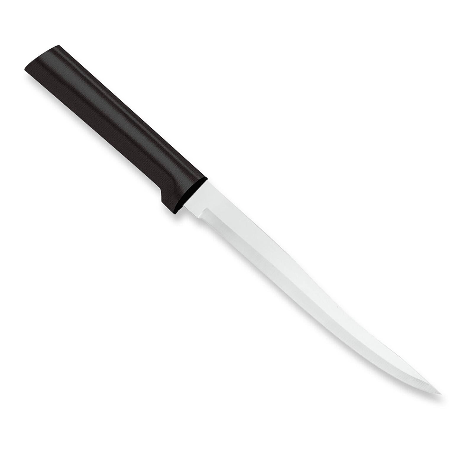 Front. Rada - Cutlery 6.625 Carver Boning Knife, Black Handle - Black.