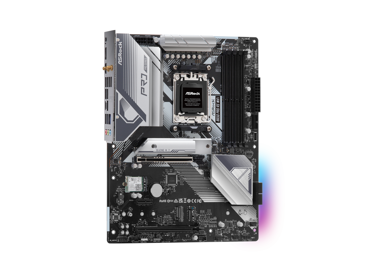 ASRock PRO D598  
PRO SERIES  
BLAZING M.2  
WiFi  
RoHS  
CEFC