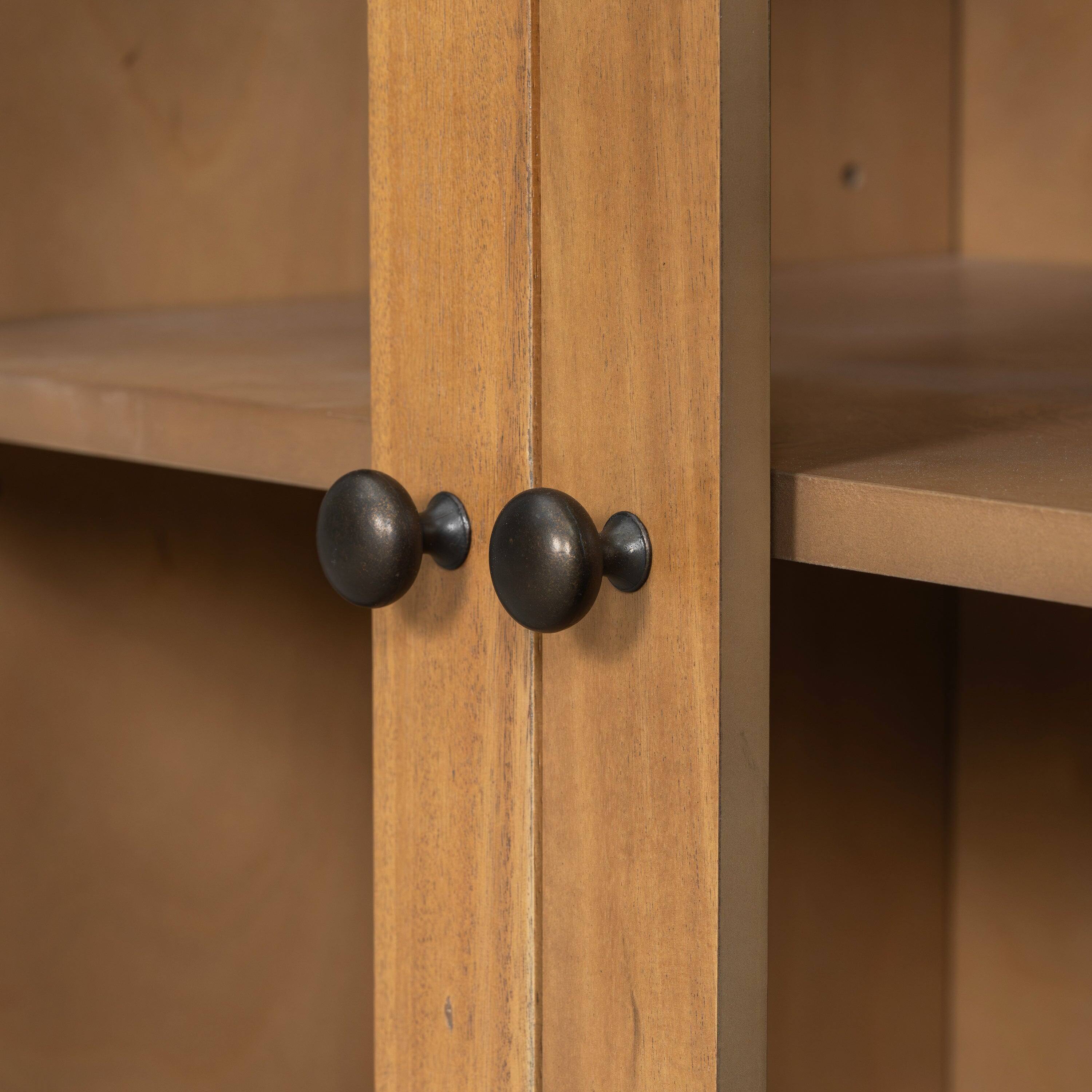 Alt View 7. Boyel Living - Large Entryway Storage Cabinet with Two Doors Seven Drawers Natural Wood Buffet Sideboard - Natural.