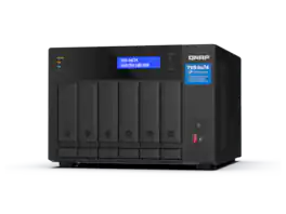 QNAP - 6-Bay NAS, Intel i5-12400, 32GB RAM, 6x HDD/SSD, 2x M.2 Gen4, 2x 2.5GbE, HDMI, USB 3.2, 250W PSU