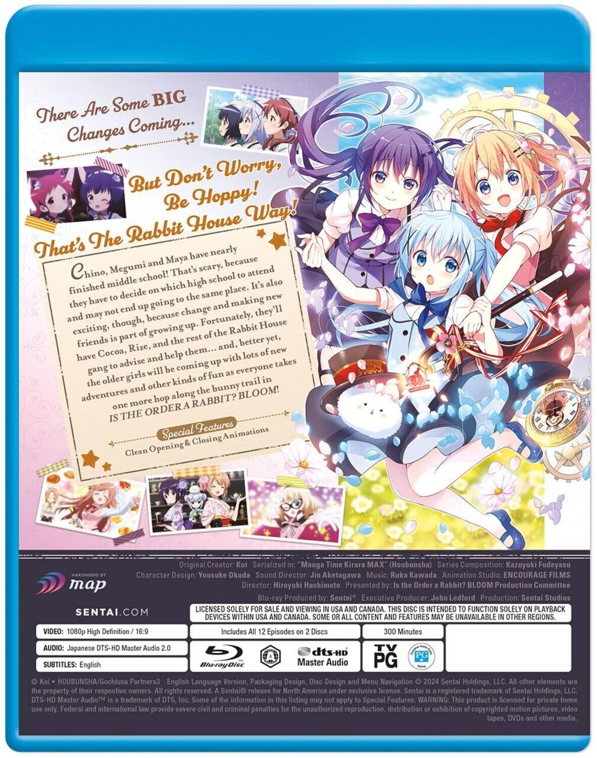 Alt View 1. Is the Order A Rabbit?? Bloom! Season 3 Collection   - BLU-RAY.